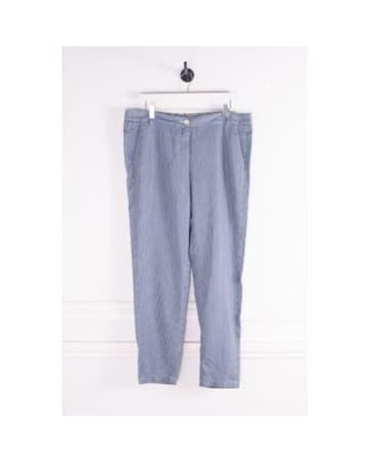 Hartford Blue Ponette Stripe Trousers
