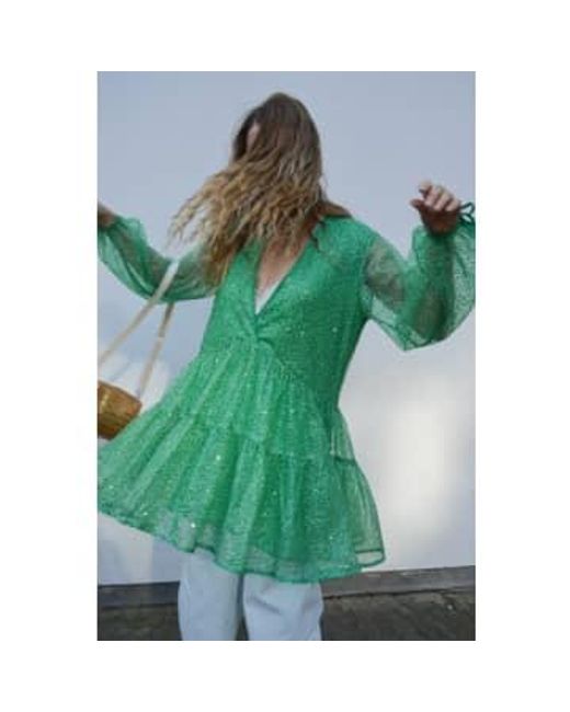 Stella Nova Green Bright Mint Sequins Mini Dress 34