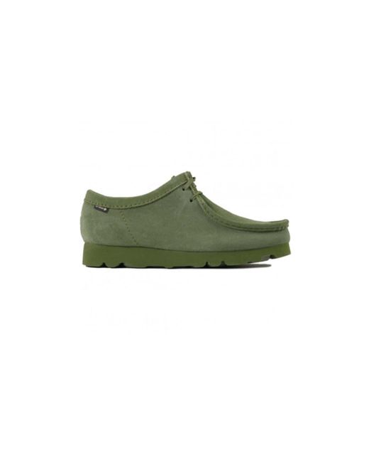 Clarks Shoes Wallabeegtx Loden Green for men