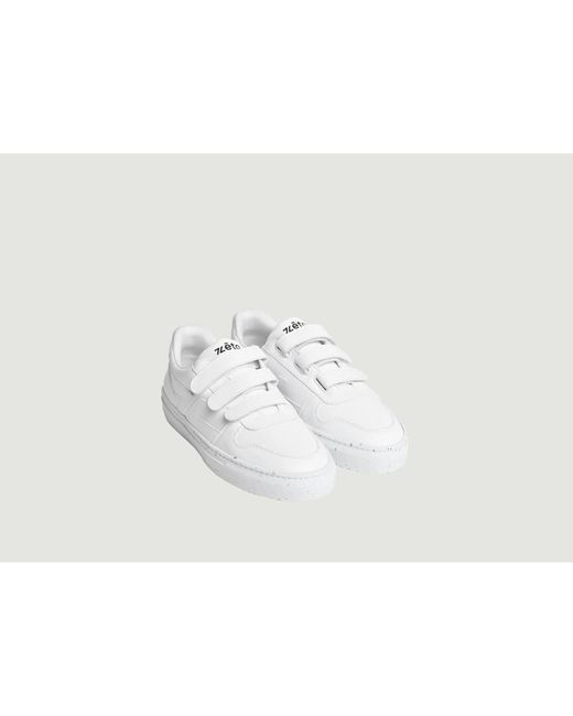 Alpha Velcro White Sneakers di Zeta | Lyst
