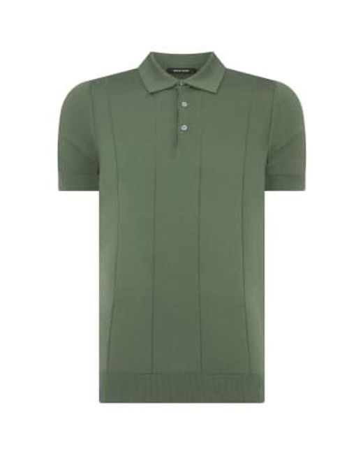 Remus Uomo Green Knitted Polo M for men