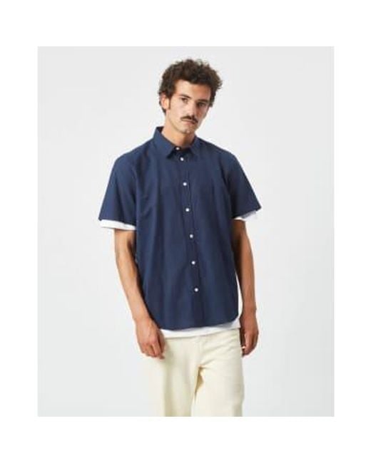 Minimum Blue Eric 9802 Short Sleeve Shirt for men