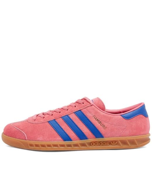 adidas Synthetic Hamburg Pink & Blue for Men | Lyst