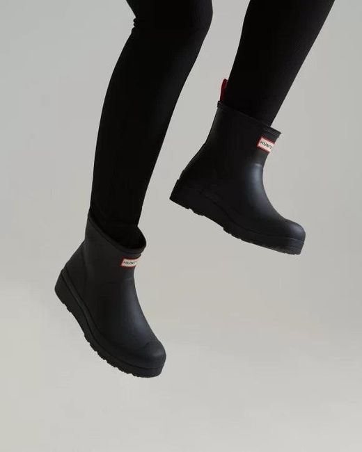 Hunter Black Original Play Short Wellington Boots