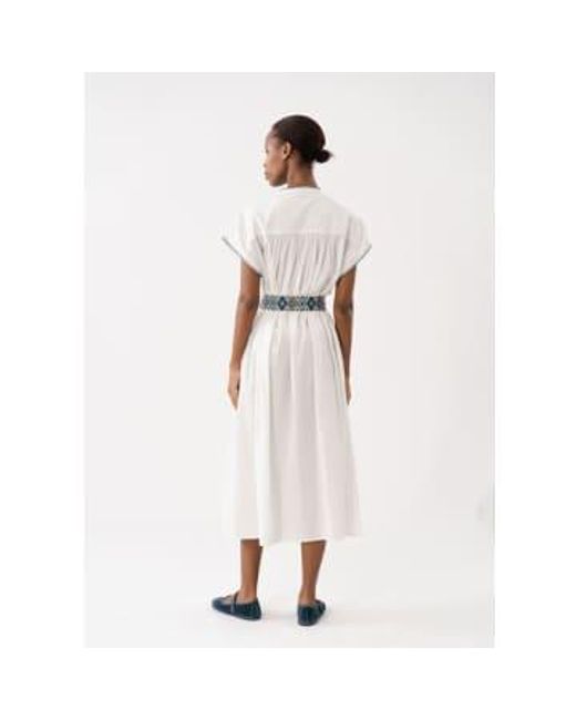 Lolly's Laundry White Pinjall Maxi Dress