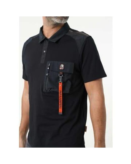 Parajumpers Black S Rescue Polo Shirt for men