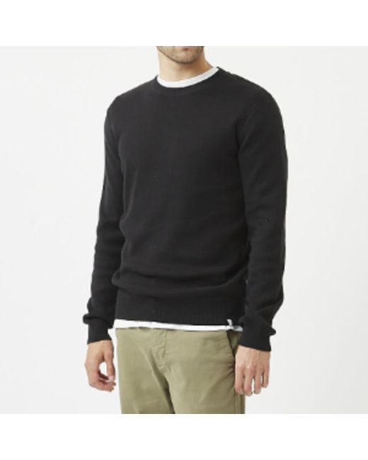black cotton jumper mens