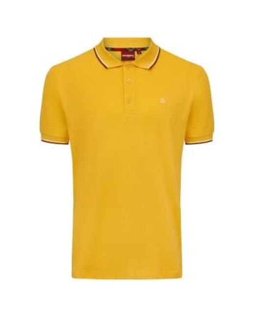 Merc London Yellow Card Polo Shirt Ochre M for men