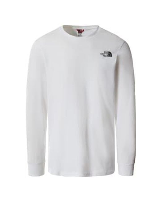 The North Face White T-shirt Ches Longues Xl for men