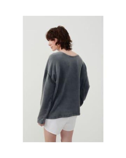 Hapylife 03Ce24 Sweatshirt Vintage di American Vintage in Gray