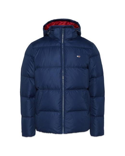 Tommy Hilfiger Blue Tommy Jeans Essential Hooded Down Jacket Twilight Navy for men