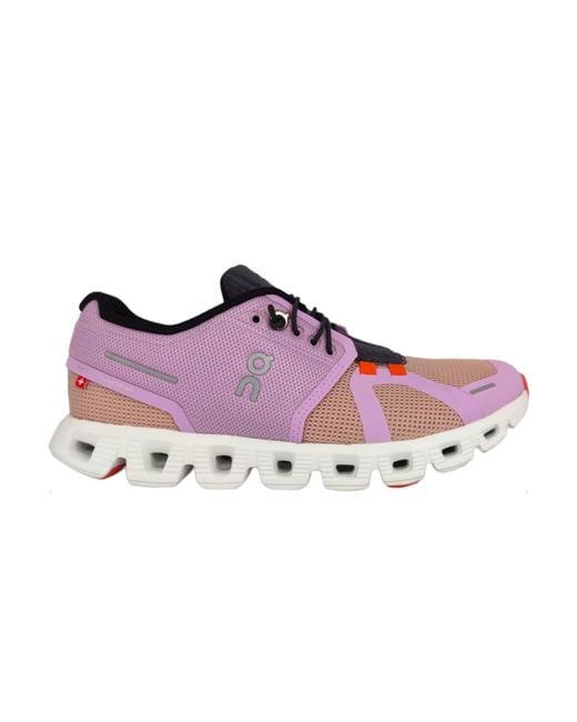 On Running Cloud 5 Push Shoes Fiji / Rose in Purple Lyst UK