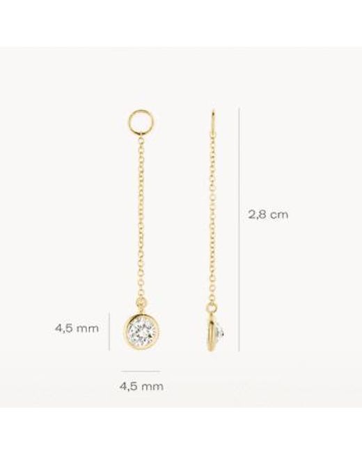 Blush Lingerie Metallic 14k Gold & Zirconia Drop Earring Charms