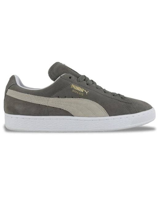 Zapatillas clásicas ante gris y blanco PUMA de Ante de color Gris para  hombre | Lyst