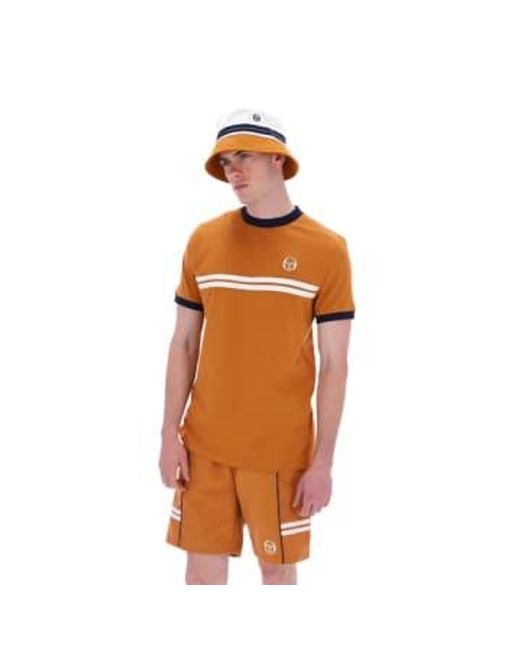 Camiseta supermac en meerkat/ maritime Sergio Tacchini de hombre de color Orange