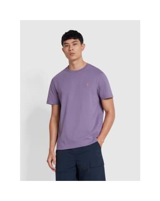 Farah T-shirt in Purple für Herren