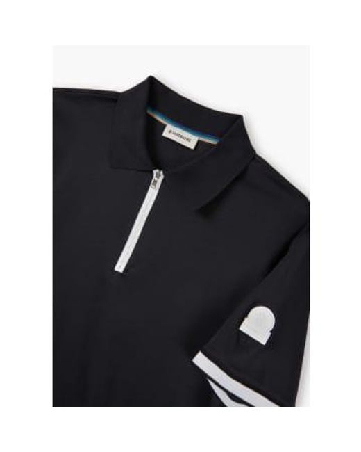 Sandbanks Black S Silicone Zip Polo Shirt for men