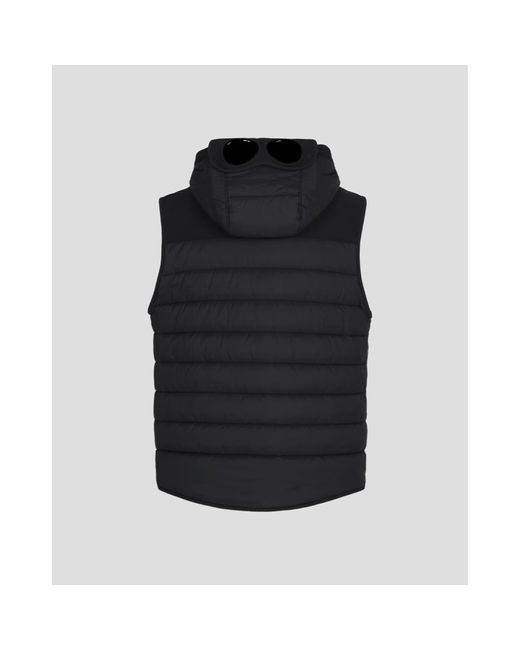 C.P. Company Shell-r Mixed Goggle Vest Black for Men | Lyst