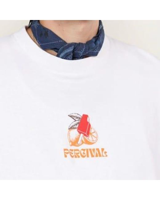 T-shirt surdimensionné la crème citron Percival pour homme en coloris White