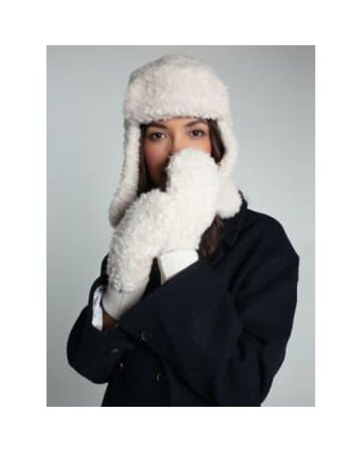 Nooki Design Blue Gia Faux Fur Mitten- / One Fur: 100% Polyester Lining: Trim: 50% Acrylic, 27% Polyester, 23% Nylon for men