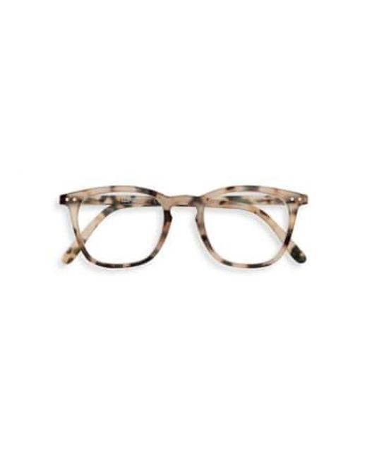Izipizi Metallic Shape E Light Tortoiseshell Reading Glasses +2.5 for men