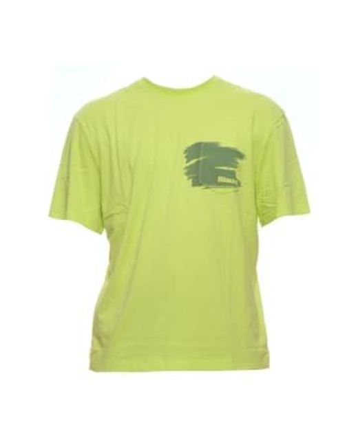Blauer T-Shirt Mann 24sbluh02241 006807 227 in Green für Herren
