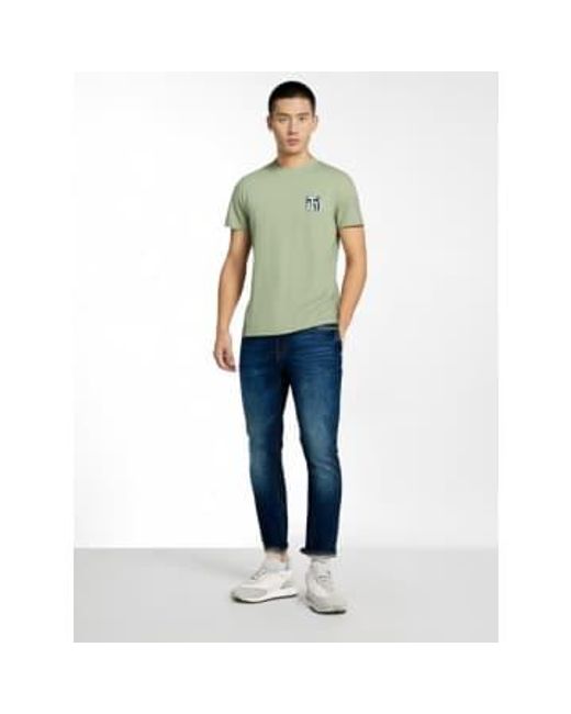 Obey Green T-shirt Eyes Icon Ii Uomo Cucumber S for men