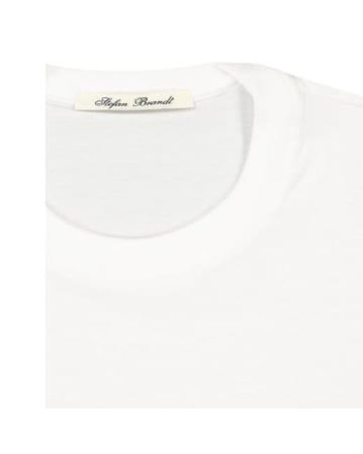 STEFAN BRANDT White Eli 30 T Shirt L for men