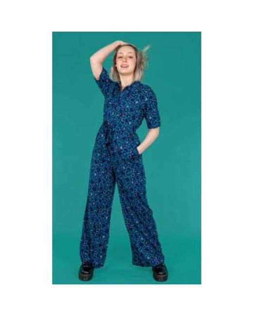 Run and Fly Green Atlantic Leopard Print Jumpsuit 12