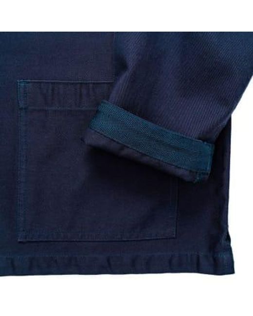 Yarmouth Oilskins Blue Traditional Fisherman's Smock / Navy Small for men