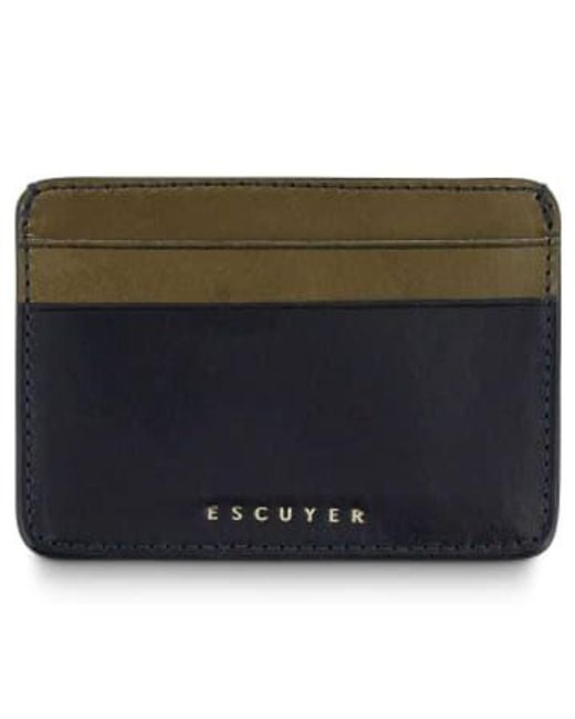 Escuyer Brown Cardholder Leather for men