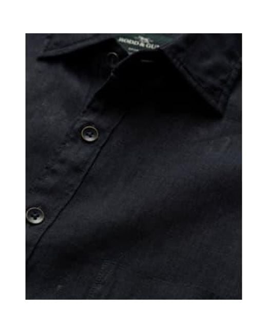 Rodd & Gunn Blue Palm Beach Short Sleeve Linen Shirt for men
