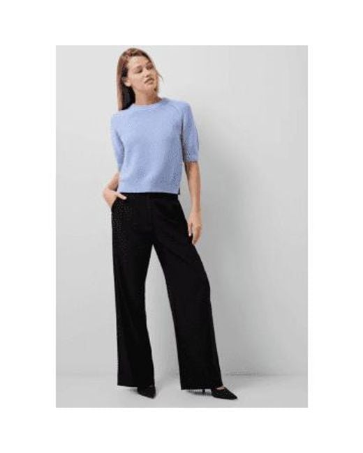 French Connection Blue Lily Mozart Short Sleeve Jumper