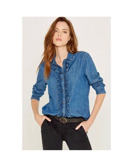 Chemise camron bleu moyen Five Jeans en coloris Bleu Lyst