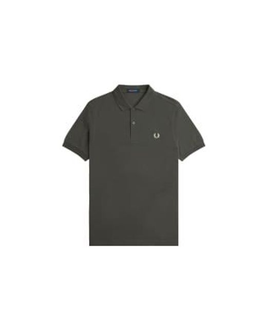 Fred Perry Black Slim Fit Plain Polo Field / Oatmeal S for men