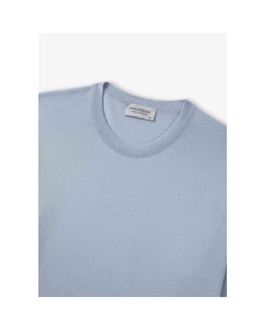 Mens Lorca T Shirt In Mirage di John Smedley in Blue da Uomo