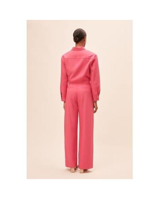 Suncoo Pink Dixie Fuschia Crop Jacket Size 0