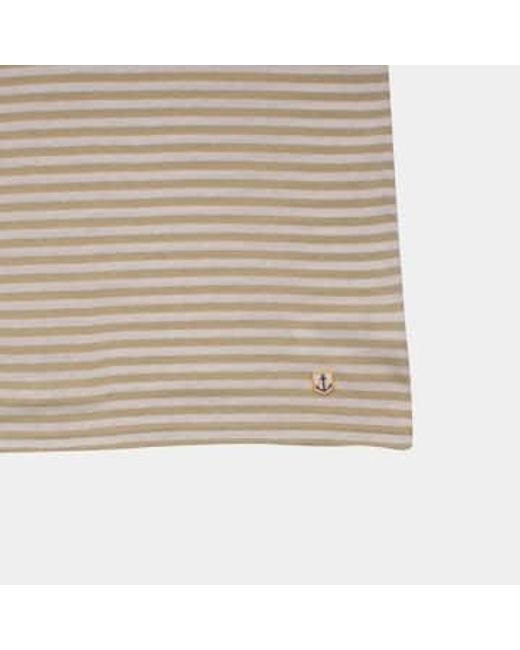 T-shirt heritage stripe Armor Lux pour homme en coloris Natural