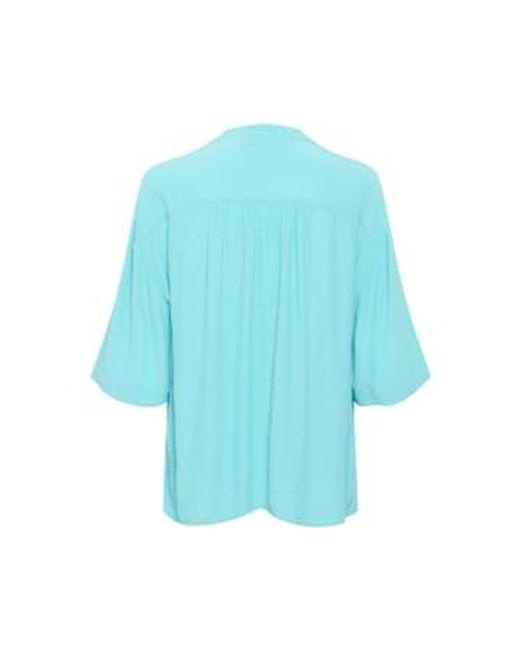 Soaked In Luxury Blue Sllayna Shirt Ss