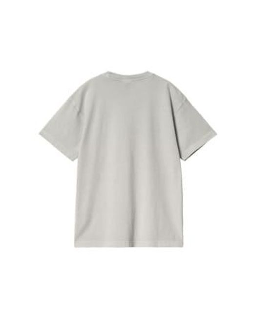 Carhartt Gray Camiseta Ss Nelson Sonic Silver for men