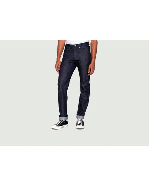 Naked Famous Weird Guy Herringbone Denim Jeans in Blue for Men