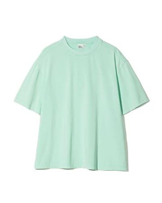 PARTIMENTO Green Vintage Washed Tee In Mint Medium for men