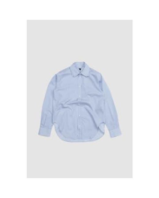 J.L-A.L Triple Collar Shirt Blue Stripe - S for men