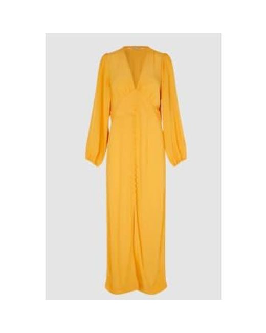 Second Female Yellow Emanuelle Golden Slim Dress M