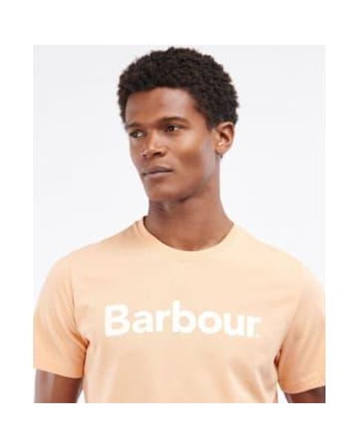Logo T Shirt Coral Sands di Barbour in Multicolor da Uomo