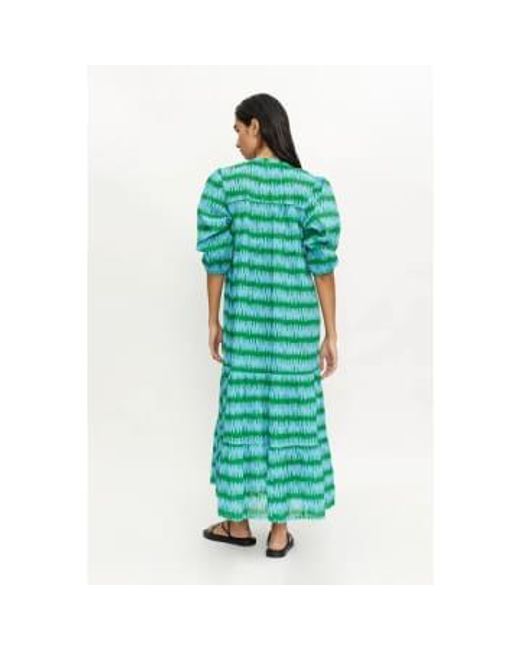 Compañía Fantástica Green Summer Wave Dress