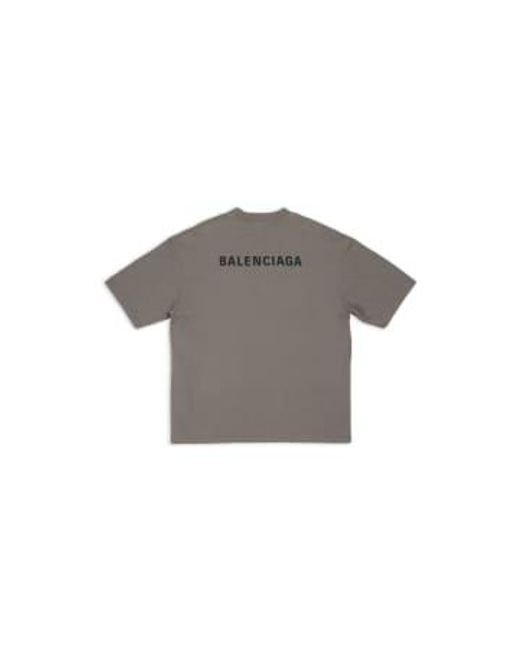 Balenciaga Gray Back Logo T Shirt Extra Large for men
