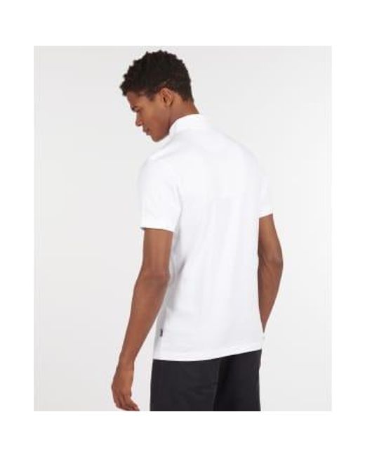 Barbour Corpatch polo shirt weiß in White für Herren