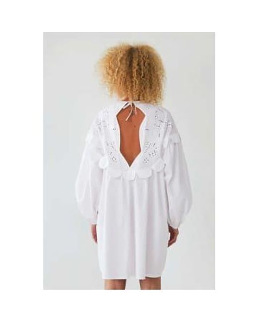 Annemone Dress Embroidery Anglaise di Stella Nova in White