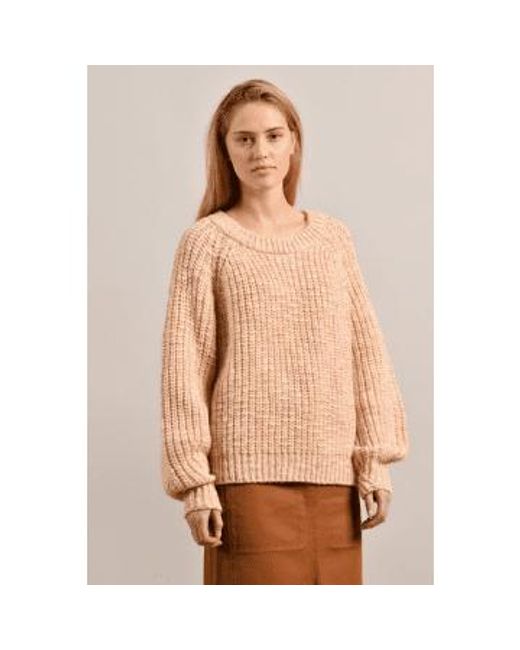 Mat De Misaine Brown Turquin Mouliné Wood Sweater L /